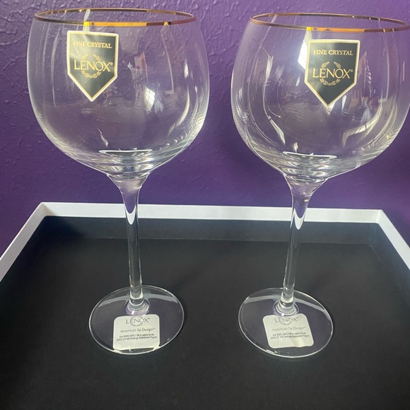 Lenox Eternal Gold Signature Goblet 12oz - Picture 2 of 4